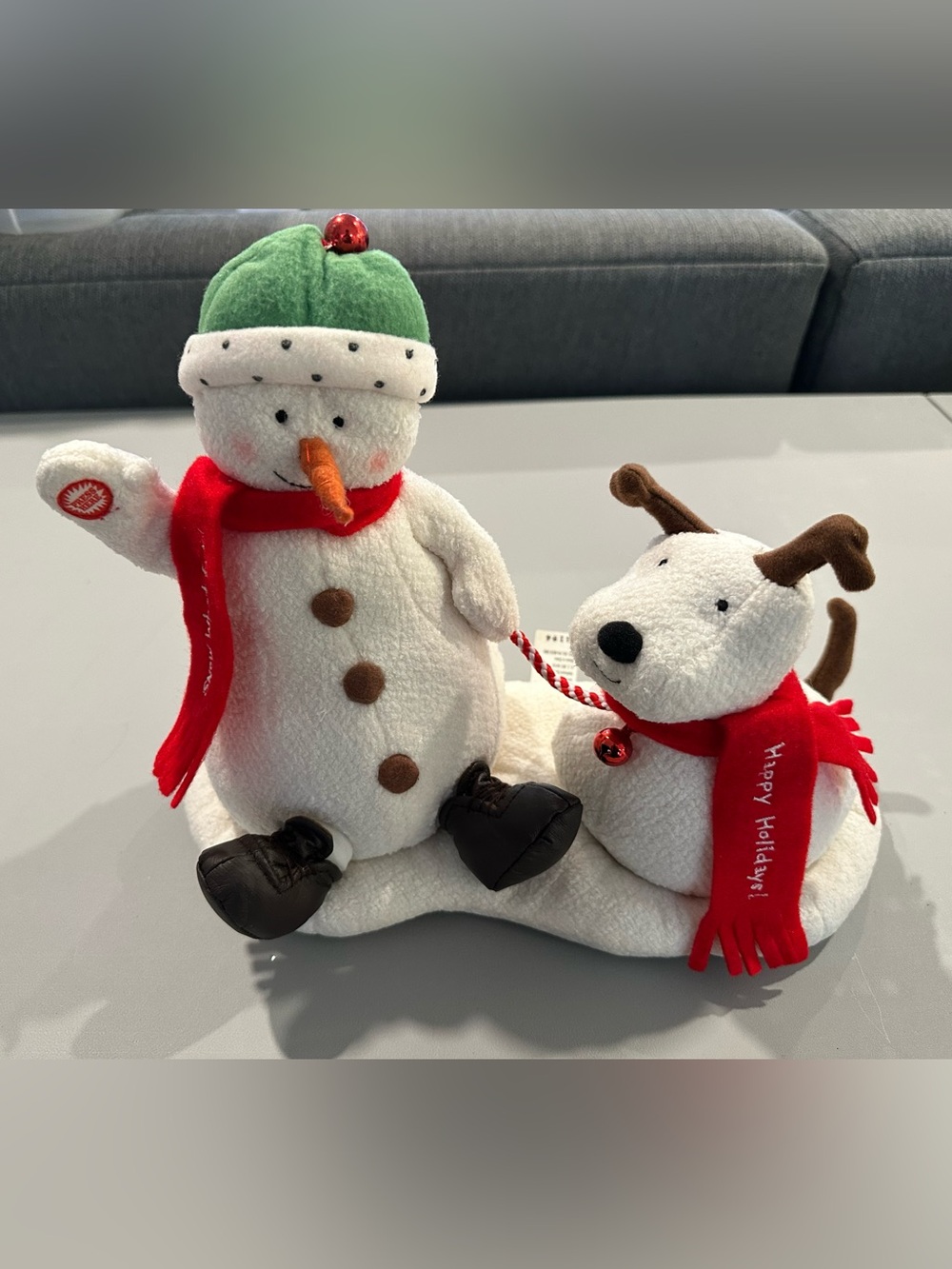 Hallmark Jingle Pals Snow What Fun Snowman Dog 2004 Plush NOT WORKING read